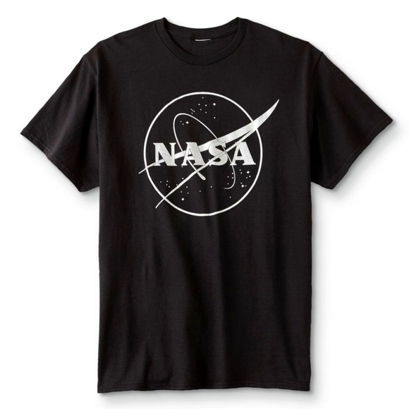 NASA Space Silver Logo Official cotton T-Shirt L NWT - Picture 2 of 3